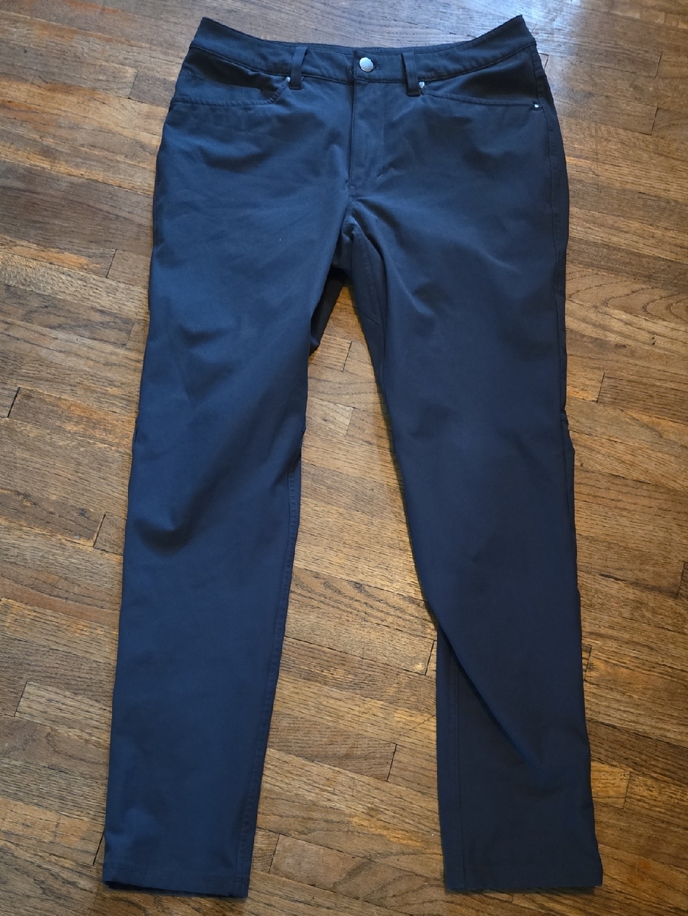 Lululemon ABC Pant Slim *Warpstreme Sizd 30 Mens Dark Gray Stretch Chino Casual